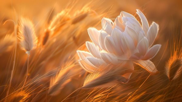 Émerveillez-vous devant la fleur de la pampa